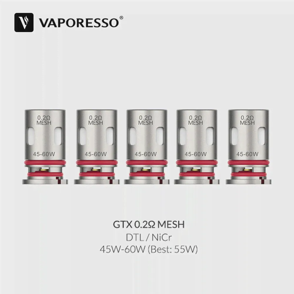Оригинальная испарительная катушка Vaporesso GTX 0,20,30,60,8 Ом, сетчатая катушка RBA для Target PM80 TARGET PM30 GTX ONE GEN NANO (art.: 3920bae8b0074)-1
