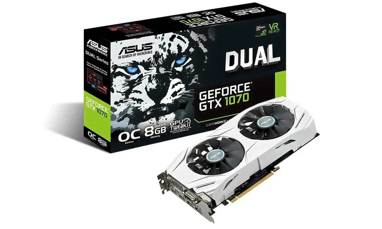 ASUS Видеокарта GeForce GTX 1070 8 ГБ (8)