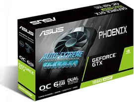 Видеокарта ASUS GeForce GTX 1660 SUPER Phoenix 6G OC (PH-GTX1660S-O6G)