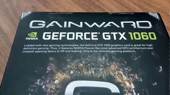 UNBOX GAINWARD GEFORCE GTX 1060  6G