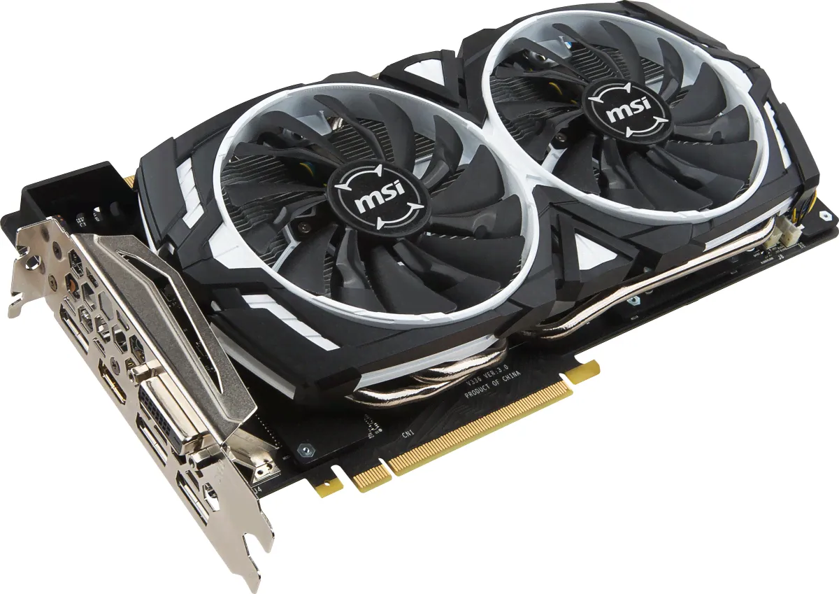 MSI Видеокарта GeForce GTX 1080 (GTX 1080 ARMOR 8G OC)-0
