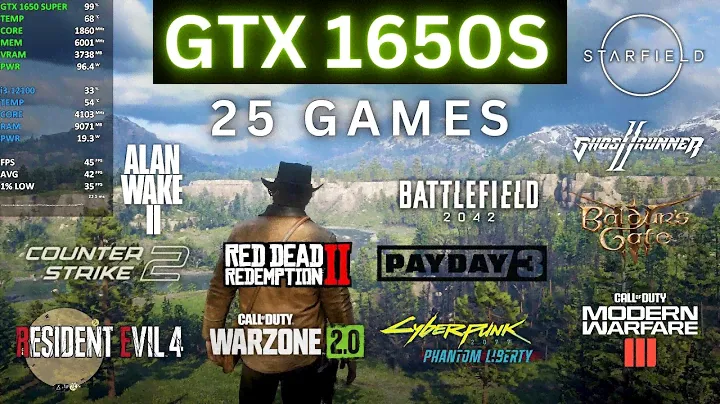 GTX 1650 SUPER in 2023 - 25 Games Tested | GTX 1650 SUPER + i3 12100 Gaming
