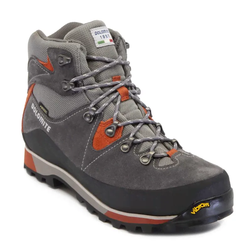 Ботинки Dolomite Zermatt GTX, graphite grey/orchre red, 9 UK, серый