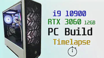 i9 10900 RTX 3060 White Themed PC Build Timelapse